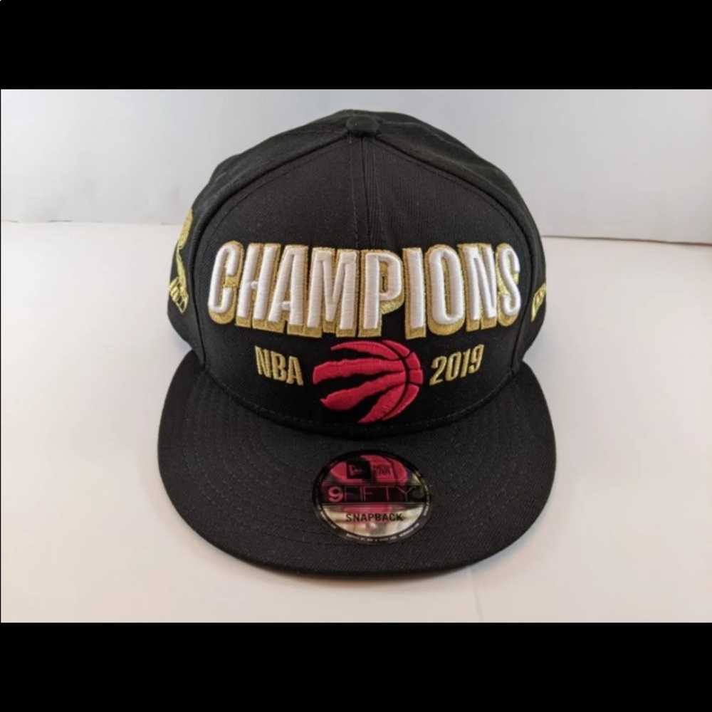 NEW ERA Toronto Raptors 9FIFTY 2019 NBA Finals Champions Snapback Hat Cap Black